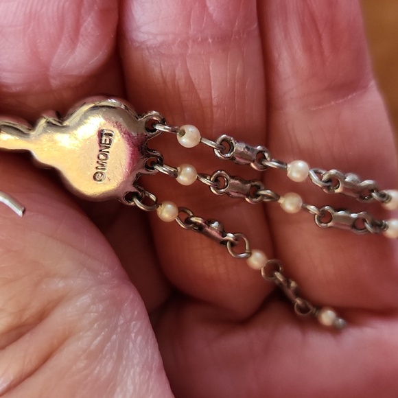 Vintage Monet Earrings Lot Silver Gold Tone Pierced Classic Elegant Jewelry - Picture 6 of 8